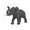 14" Black Contemporary Elephant Sculpture